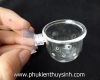 Cốc thủy tinh cho cá ăn, trồng cây dạng lỗ tròn - anh 6
